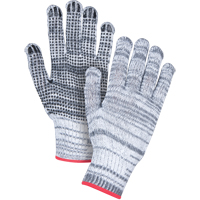 Dotted String Knit Gloves, Poly/Cotton, Single Sided, 7 Gauge, Large Equipex