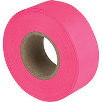 Rubans pour signalisation, 1,1875" la x 150' lo, Rose fluorescent Equipex