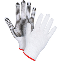 Gants tricot&eacute;s &agrave; pois, Poly/coton, Un c&ocirc;t&eacute;, Calibre 7, Petit Equipex