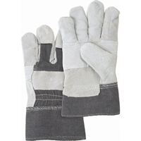 Standard-Duty Patch Palm Fitters Gloves, Large, Split Cowhide Palm, Cotton Inner Lining Equipex