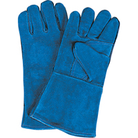Double Palm & Thumb Welding Gloves, Split Cowhide, Size Large Equipex