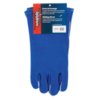 Gants de soudage &agrave; pouce & paume doubles, Cuir de vache refendu, Taille Grand Equipex