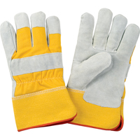 Gants d'ajusteur doubl&eacute;s pour l'hiver de premi&egrave;re qualit&eacute;, 2T-Grand, Paume en Cuir de vache refendu, Doublure en Molleton de mousse Equipex