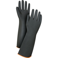 Gants de poids lourd pour la manipulation de produits chimiques, Taille Grand/9, 18" lo, Latex de caoutchouc, 30 mils Equipex