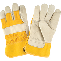 Premium Quality Fitters Gloves, Large, Grain Cowhide Palm, Cotton Inner Lining Equipex
