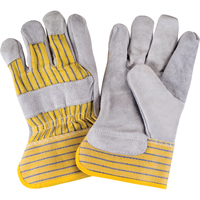 Premium Quality Fitters Gloves, Large, Split Cowhide Palm, Cotton Inner Lining Equipex