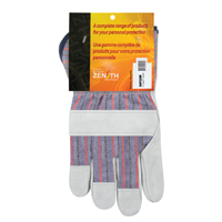 Rugged Fitters Gloves, X-Large, Split Cowhide Palm, Cotton Inner Lining Equipex