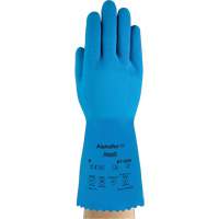 Gants AlphaTec 87-029, Taille Petit/7, 12" lo, Latex de caoutchouc, Doublure en Nylon, 50 mils Equipex
