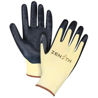 Gants r&eacute;sistants &agrave; la coupe avec prise sup&eacute;rieure, Taille Grand/9, Calibre 13, Rev&ecirc;tement Mousse de nitrile, Enveloppe en Aramide, ANSI/ISEA 105 niveau 3/EN 388 niveau 5 Equipex