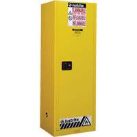 Sure-Grip&reg; EX Slimline Flammable Safety Cabinet, 22 gal., 1 Door, 23.25" W x 65" H x 18" D Equipex