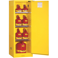 Sure-Grip&reg; EX Slimline Flammable Safety Cabinet, 22 gal., 1 Door, 23.25" W x 65" H x 18" D Equipex
