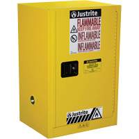 Armoire de s&eacute;curit&eacute; compacte pour produits inflammables EX Sure-Grip, 12 gal., 1 Porte(s), 23,25" La x 35" h x 18" p Equipex