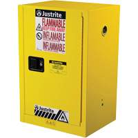 Armoire de s&eacute;curit&eacute; compacte pour produits inflammables EX Sure-Grip, 12 gal., 1 Porte(s), 23,25" La x 35" h x 18" p Equipex