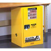Armoire de s&eacute;curit&eacute; compacte pour produits inflammables EX Sure-Grip, 12 gal., 1 Porte(s), 23,25" La x 35" h x 18" p Equipex