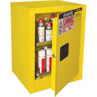 Armoire de s&eacute;curit&eacute; d'&eacute;tabli pour produits inflammables EX Sure-Grip, 24 gal., 1 Porte(s), 21" La x 27" h x 18" p Equipex