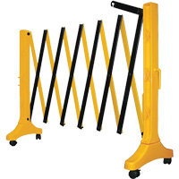 Xpandit Barricade, 36" H x 11.5' L, Black/Yellow Equipex
