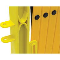 Xpandit Barricade, 36" H x 11.5' L, Black/Yellow Equipex