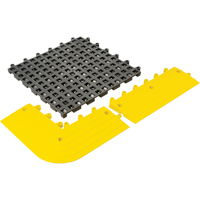 Tapis Ergodeck tout usage No 564 & No 566, PVC, 1-1/2' la c, 1-1/2' lo, 7/8" &eacute;paisseur, Charbon Equipex