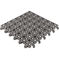 Tapis Ergodeck tout usage No 564 & No 566, PVC, 1-1/2' la c, 1-1/2' lo, 7/8" &eacute;paisseur, Charbon Equipex