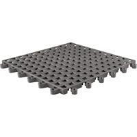 Tapis Ergodeck tout usage No 564 & No 566, PVC, 1-1/2' la c, 1-1/2' lo, 7/8" &eacute;paisseur, Charbon Equipex