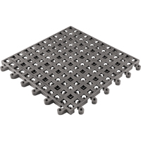 Tapis Ergodeck tout usage No 564 & No 566, PVC, 1-1/2' la c, 1-1/2' lo, 7/8" &eacute;paisseur, Charbon Equipex
