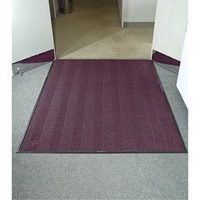 Waterhog&reg; Eco Elite Matting, Wiper/Scraper, 6' x 6' x 3/8", Maroon Equipex