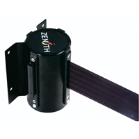 Barri&egrave;re &agrave; fixation murale, Acier, Fixation par vis, 7', Ruban Noir Equipex