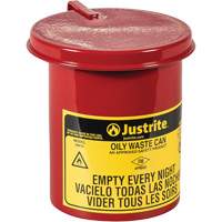Mini Bench - Top Oily Waste Cans, FM Approved, 0.45 US gallon, Red Equipex