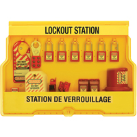 Postes de verrouillage &eacute;lectrique, Cadenas Thermoplastique, Capacit&eacute; de 16, Cadenas Compris Equipex