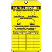 &eacute;tiquettes de s&eacute;curit&eacute; d'inspection et de contr&ocirc;le de l'&eacute;tat de l'&eacute;quipement, Papier cartonn&eacute;, 3-1/8" la x 5-7/8" h, Anglais Equipex