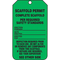 &eacute;tiquettes de s&eacute;curit&eacute; d'inspection et de contr&ocirc;le de l'&eacute;tat de l'&eacute;quipement, Papier cartonn&eacute;, 3-1/8" la x 5-7/8" h, Anglais Equipex