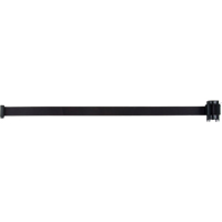Cartouche de ruban pour assembler votre propre barri&egrave;re de contr&ocirc;le des foules, 7', Ruban Noir Equipex
