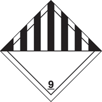 TDG Shipping Labels, Class 9, Miscellaneous Dangerous Goods, Paper Equipex