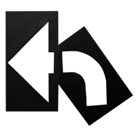 Pochoirs pour parc de stationnement, Anglais, 8" x 27" Equipex