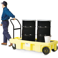 Poly-Spillcart Cart, 66.5" L x 29" W x 43.9" H, 57 US gal. Spill Cap. Equipex