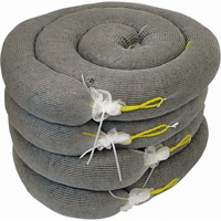 Barrage absorbant de premi&egrave;re qualit&eacute;, Universel, 10' lo x 5" la, Absorption 35 gal., 4 /pqt Equipex