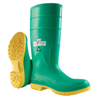 Hazmax&reg; 16" Kneeboot, PVC, Steel Toe, Size 14, Puncture Resistant Sole Equipex