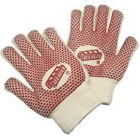 Red Brick&reg; Reversible Terrycloth Gloves, Cotton, Double Sided, 10 Gauge, Large Equipex