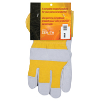 Winter-Lined Fitters Gloves, Large, Split Cowhide Palm, Boa Inner Lining Equipex