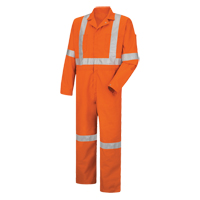 Hi-Visibility Coveralls , Men's, Orange, Size 38 Equipex