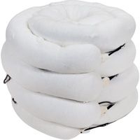 Barrage absorbant de premi&egrave;re qualit&eacute;, Huile seulement, 10' lo x 5" la, Absorption 35 gal., 4 /pqt Equipex