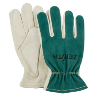 Driver's Gloves, Medium, Grain Cowhide Palm Equipex