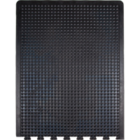 Anti-Fatigue Dome Matting, Bubbled, 3' x 4' x 1/2", Black, Rubber Equipex
