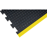 Anti-Fatigue Dome Matting, Bubbled, 3' x 4' x 1/2", Black, Rubber Equipex