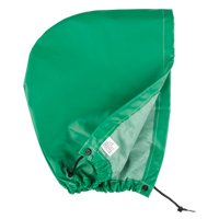 AcidBasicTM Chemical & Acid Resistant Rain Hood, One Size, Green, Polyester Equipex