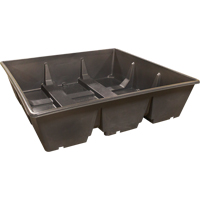 IBC Sump Bin, 385 US gal. Spill Capacity, 76" x 76" x 20" Equipex