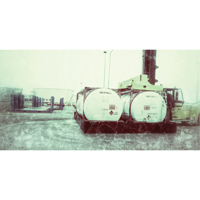 Single ISO Tank Berm, 3590 gal. Capacity, 24' W x 10' L x 24" H, L-Bracket Equipex