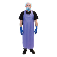Vinyl Aprons, Vinyl, Blue, 35" W x 45" L Equipex