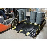 Rigid-Lock QuickBerm&reg;, 745 US gal. Capacity, 10' W x 10' L x 12" H, Stake Wall Equipex