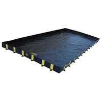 Bermes Rigid-Lock QuickBerm, Capacit&eacute; 1795 gal., 12' la x 20' lo x 12" h, Paroi &agrave; piquets Equipex